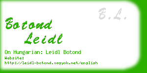 botond leidl business card